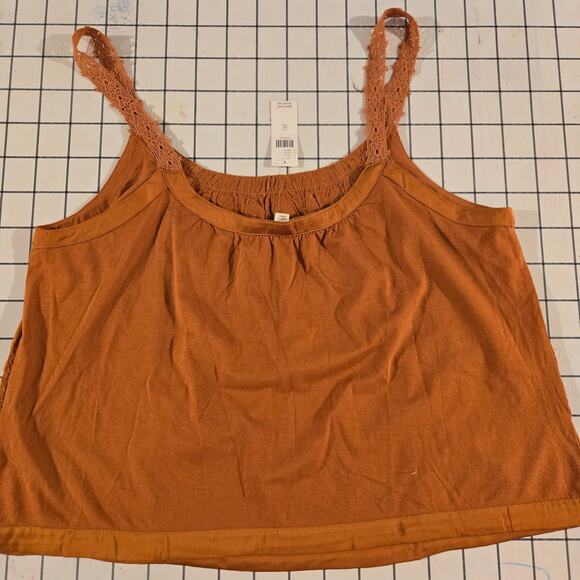 Anthropologie TINY Shirt Womens XL Tank Cami Halter Burnt Oramge NWT-pls‎ read - Picture 2 of 9